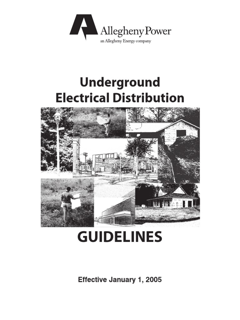 Underground Electrical Distribution Guide Jan05 PDF Electric Power Distribution Easement