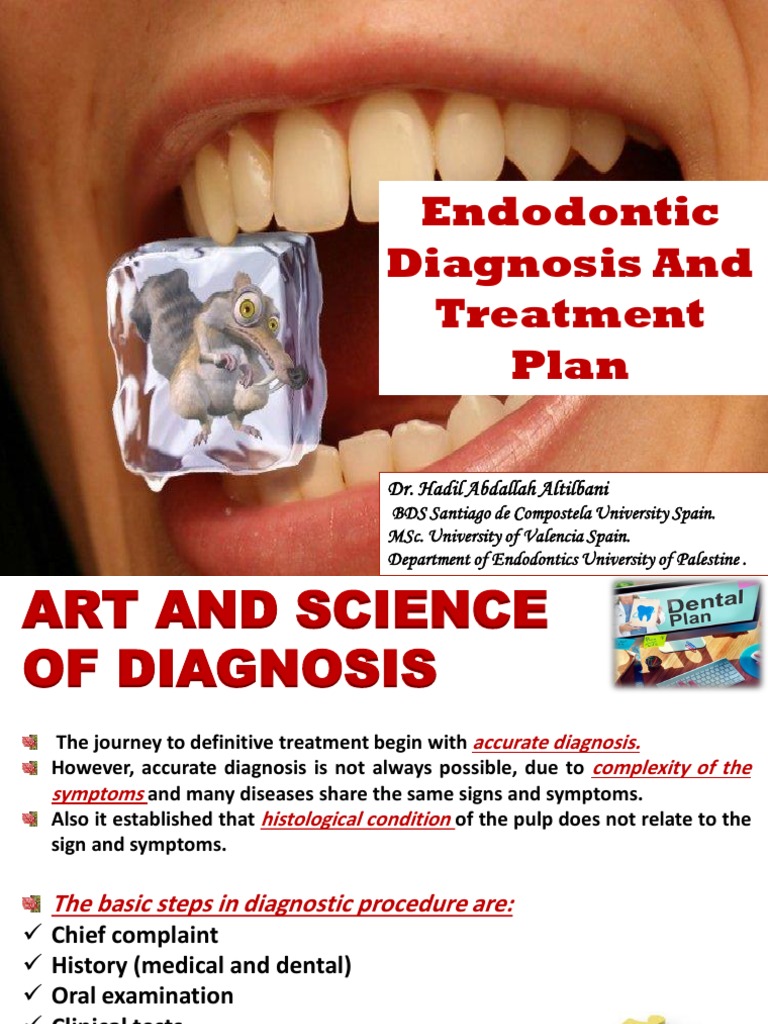 Endodontic Diagnosis and Treatment Plan PDF Periodontology