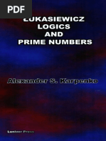 Alexander S. Karpenko - Lukasiewicz's Logics and Prime Numbers-Luniver Press (2006) PDF