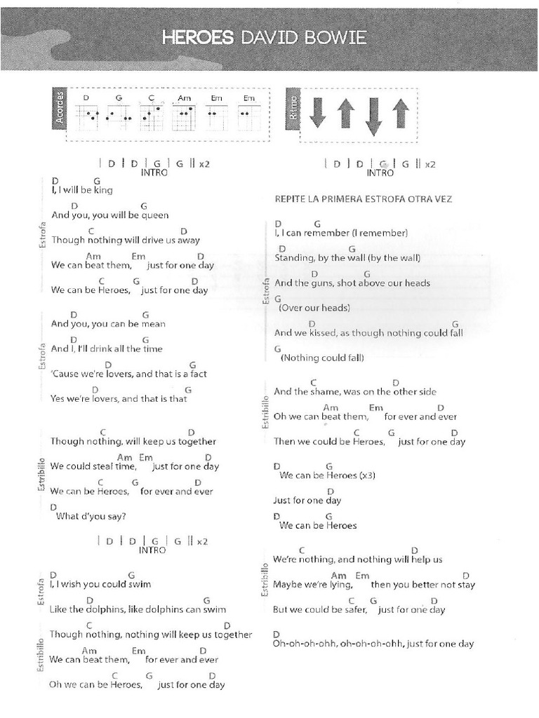 David Bowie Heroes Pdf