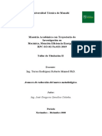 Avances de Redacción Del Marco Metodológico