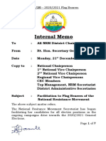 Circular To NRM Chairpersons - Campaign Facilitation For NRM Flag Bearers