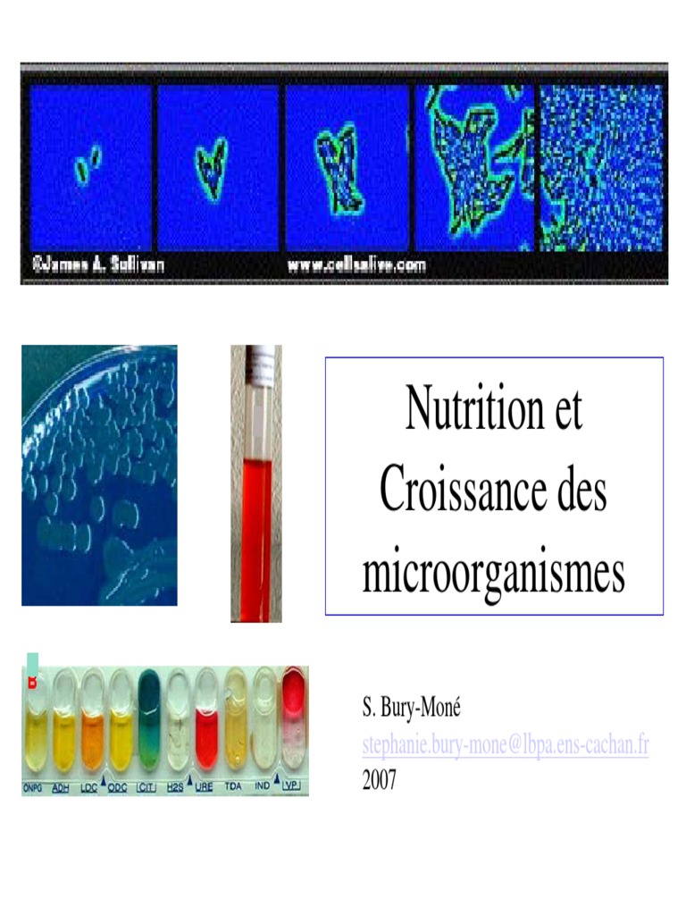 Nutrition et croissance des microorganismes | PDF | Adénosine triphosphate 