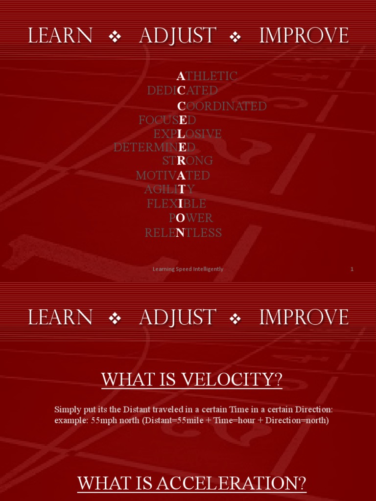 Speed Training Techniques for Athletes | PDF | Acceleration | Force