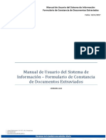Manual Formulario Constancia Documentos Extraviados