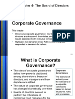 Corporate Governance: Chapter 4-The Board of Directors