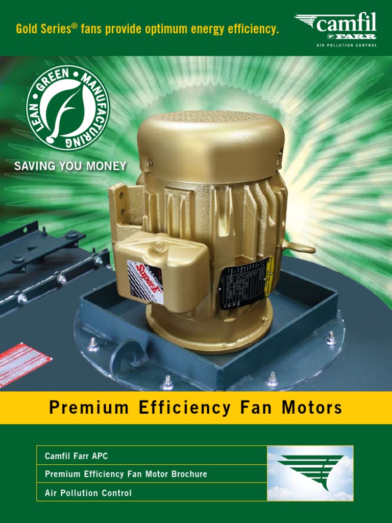 Bulletin - High Efficiency Fan Motors | PDF | Engines | Electric Motor