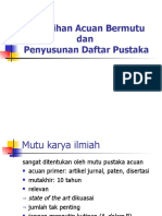 Pemilihan Acuan Bermutu