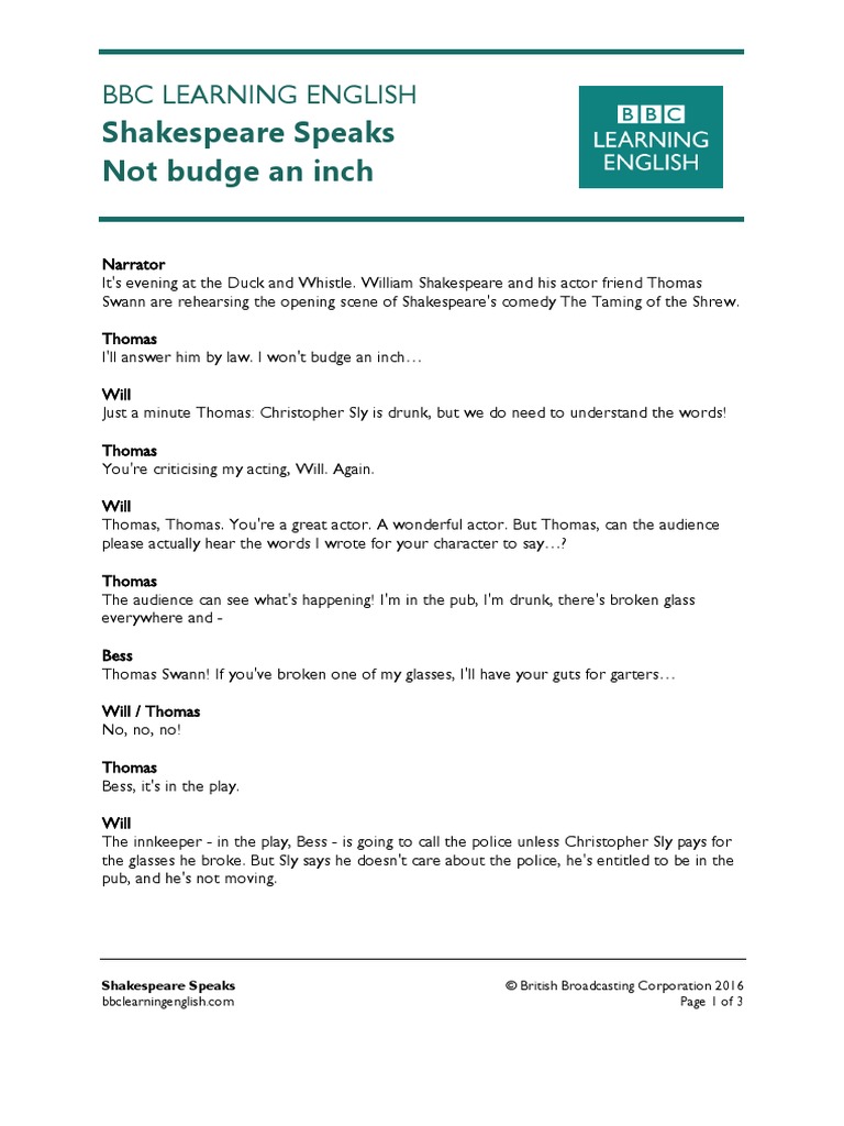Budge An Inch Meaning