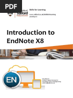 Introduction To EndNote X8 PDF