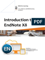 Introduction To EndNote X8 PDF