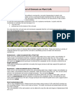 Plasmolysis and The Effect of Osmosis On Cells