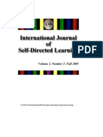 Peters, J., & Gray, A. (2005) - A Solitary Act One Cannot Do Alone - The Self-Directed, Collaborative Learner. International Journal of Self-Directed Learning, 2 (2), 12-23 PDF