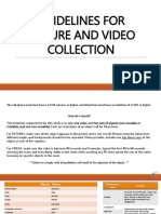 Guidelines For Picture and Video Collection