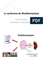 Le syndrome de Rhabdomyolyse