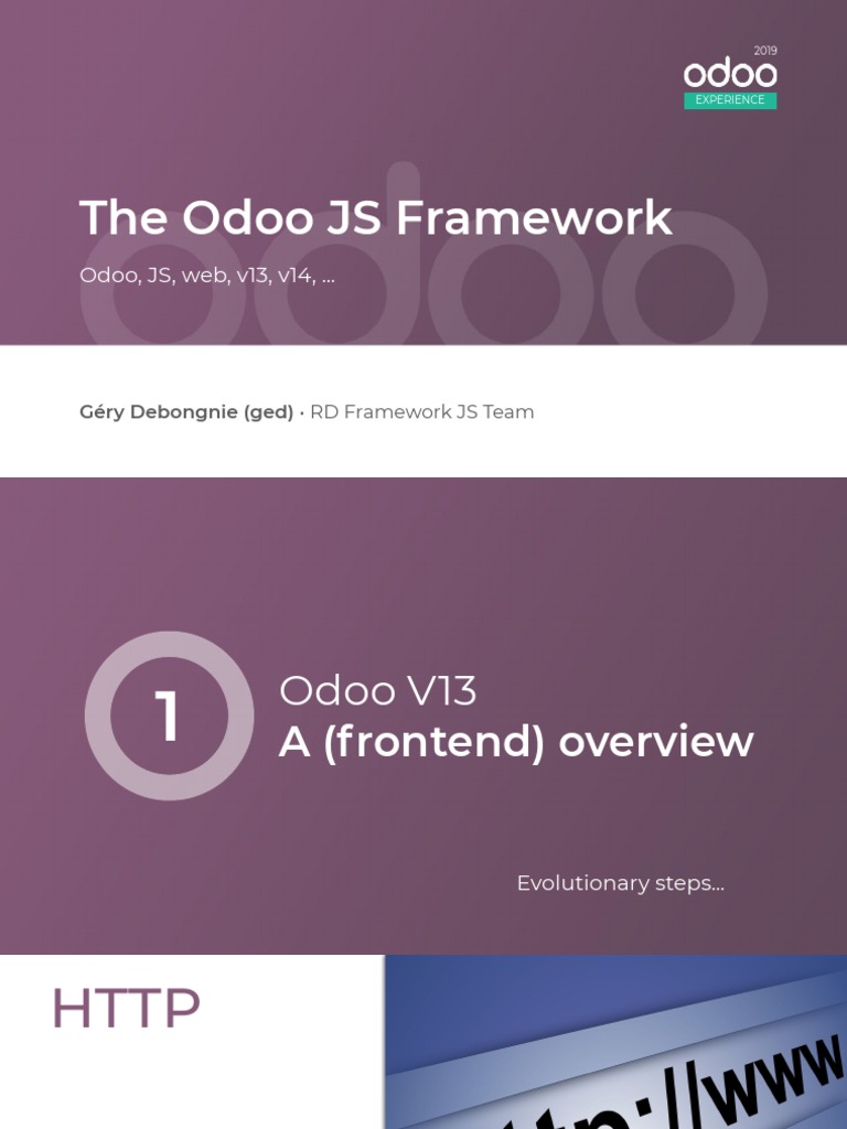 Odoo JS Framework Overview and Insights | PDF | Hypertext | Software ...