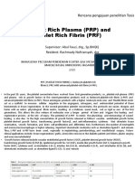 PRF and PRP Platelet-Rich Fibrin and Plasma for Tissue Regeneration