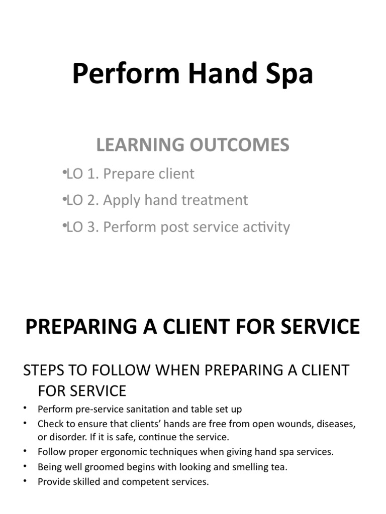 A Comprehensive Guide to Performing a Relaxing and Therapeutic Hand Spa