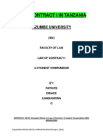 LAW OF CONTRACT I IN TANZANIA BY DATIUS DIDACE20190821-22413-1ipsg76 PDF