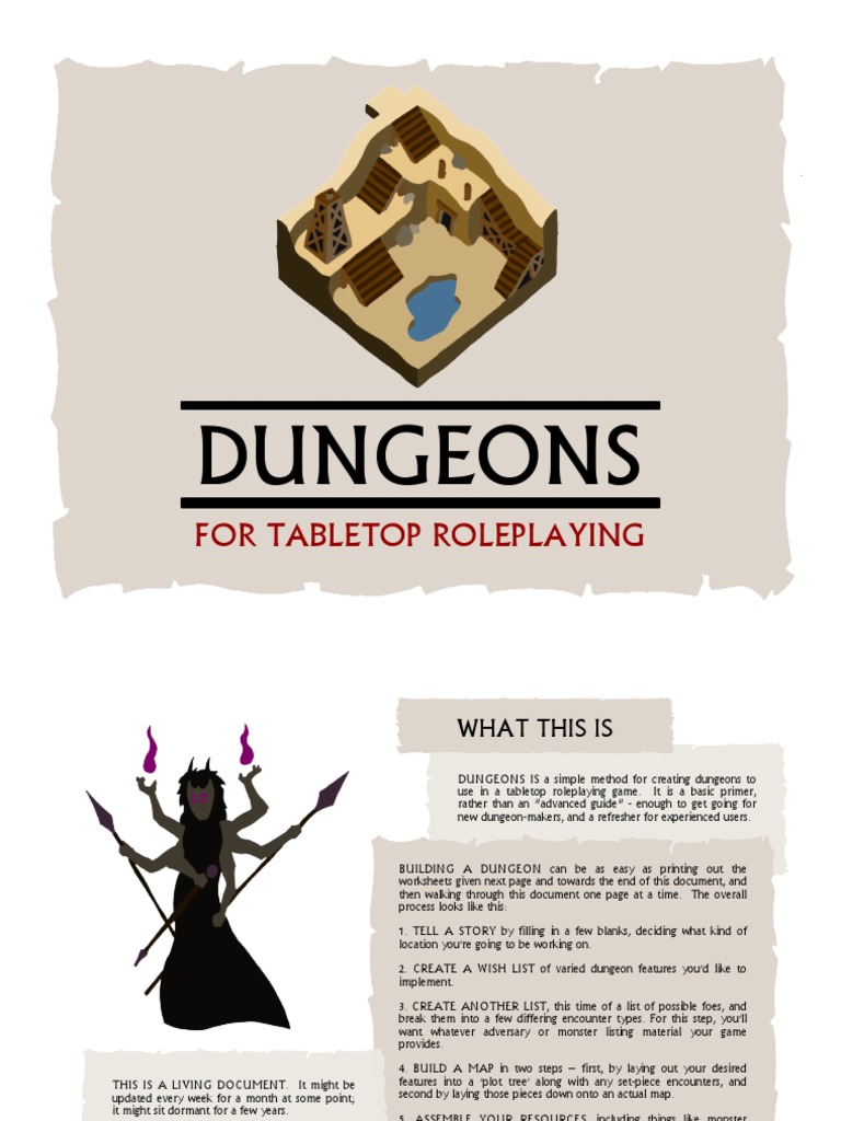 Dungeons For Tabletop Roleplaying PDF | PDF | Role Playing Games | Foundry