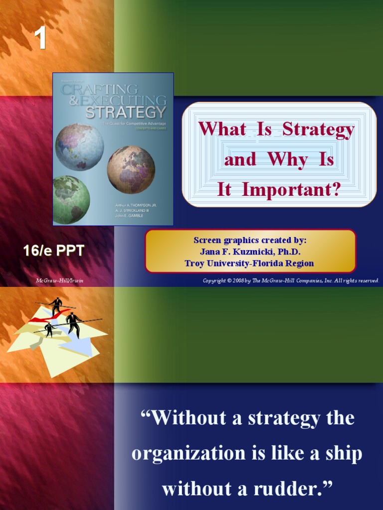 What Is Strategy and Why Is It Important?: Chapter Title | PDF ...