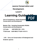 Learning Guide # 50: Natural Resource Conservation and Development. Level II