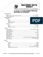 G0621X 3-Phase Vertical Bandsaw Machine Data Sheet