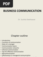 Business Communication: Dr. Sushila Shekhawat