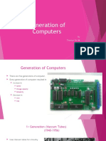 Generation of Computers: by Thaniya Shri M