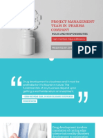 Project Management Team in Pharma Company: Roles and Responsibilities