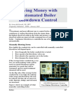 Saving Money With Automated Boiler Blowdown Control: Manually Blowing Down