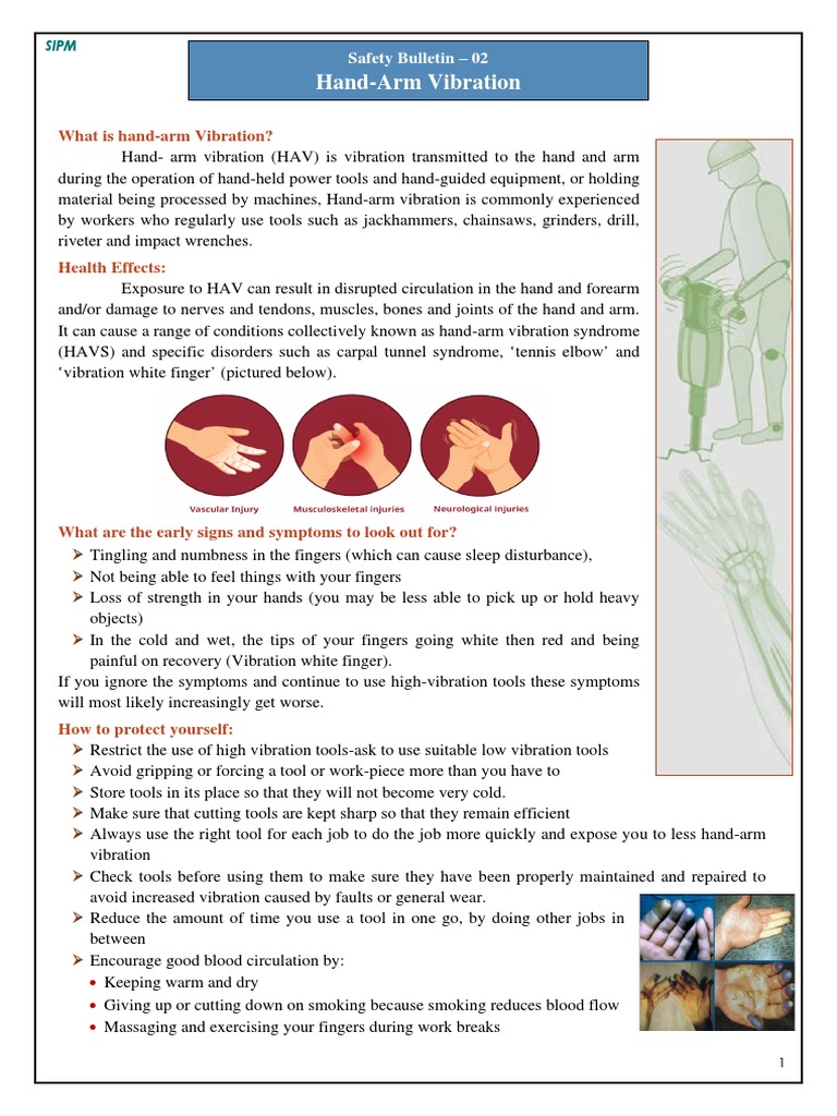 Hand-Arm Vibration Safety Guidelines | PDF | Hypothermia | Hand