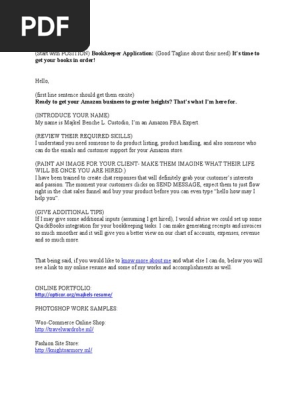 COVER LETTER SCRIPT
