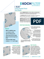 Multi-Pleat XL8: MERV 8 Extended Surface Pleated Panel Filters With Mechanical Media