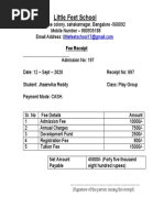 School Fee Receipt Sample PDF | PDF | Finance & Money Management