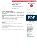 CP5400A Certificat Professionnel Structure Du BTP