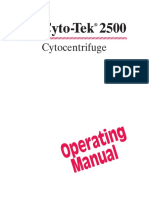 Operating Manual Cyto-Tek 2500 Cytocentrifuge (GB)