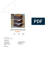 Quick and Easy Brownies - Printer Friendly