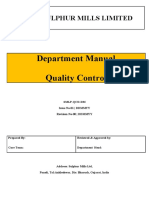 Department Manual - Cover Page
