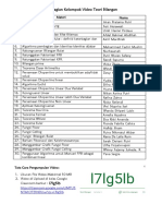 Pembagian Kelompok Vidio Teori Bilangan PDF