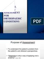 Assessment For Orthopaedic Conditions