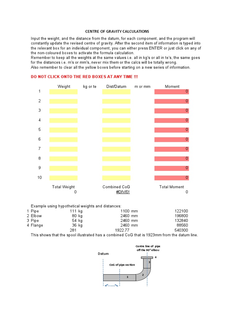 Centre of Gravity Calculation Guide | PDF | Mechanical Engineering ...