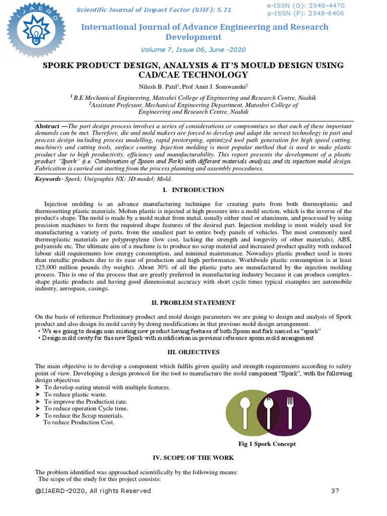 Spork Design and Mold Analysis Report | PDF