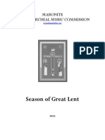 Season of Great Lent: Maronite Inter-Eparchial Music Commission