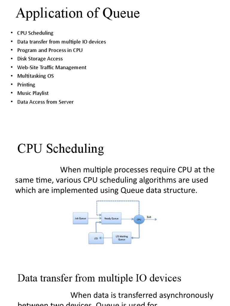 Application of Queue | PDF