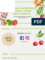 Healthy Eating Lifestyle Habits Proposal