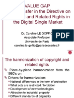 Value Gap Value Transfer in The Directive On The Digital Single Market