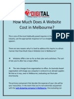 How Much Does A Website Cost in Melbourne