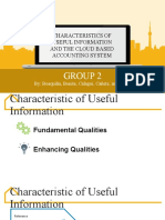 Characteristics of Useful Information and The Cloud Based Accounting System