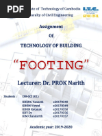 Final Project Assignment Technology of Building I3B1 Footing PDF